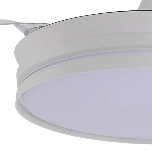 VENTILATEUR DE PLAFOND LED 40W RÉGLABLE À PALES RÉTRACTABLES BLANC CANDOR