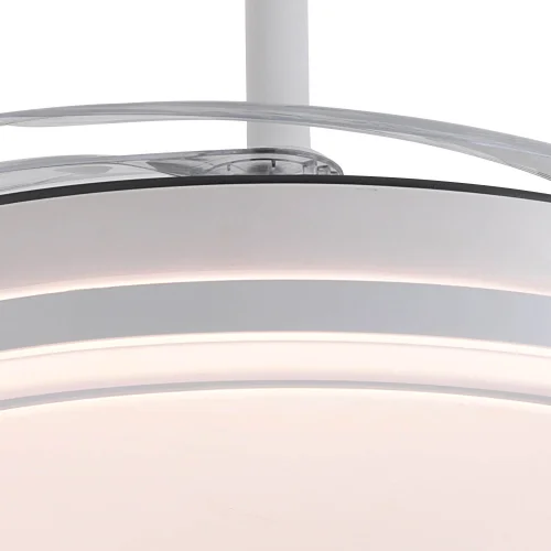 VENTILATEUR DE PLAFOND LED 55W RÉGLABLE À PALES RÉTRACTABLES BLANC DARIEL