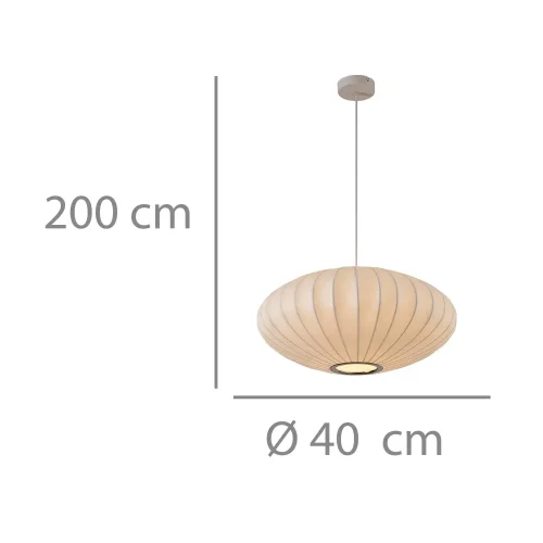 LAMPE DE PLAFOND 1 LUMIÈRE E27 40CM FILORA
