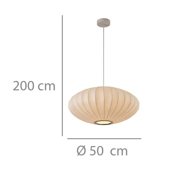 LAMPE DE PLAFOND 1 LUMIÈRE E27 50CM FILORA