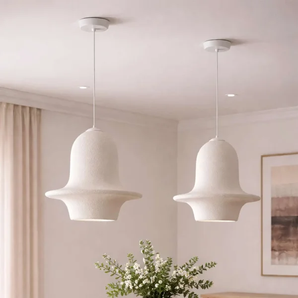 LAMPE DE PLAFOND 1 LUMIÈRE E27 35CM BLANC RENATA