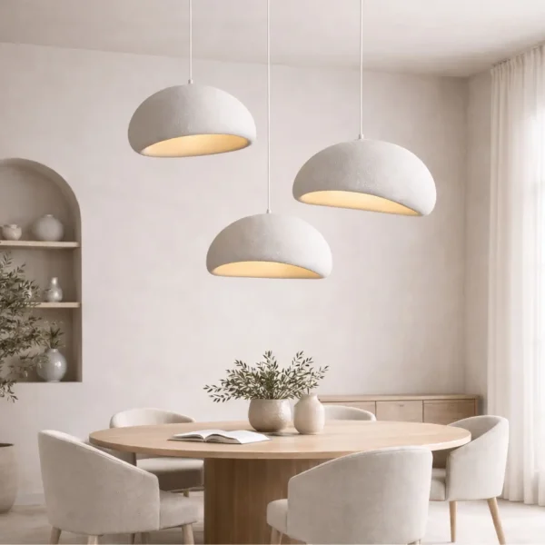LAMPE DE PLAFOND 1 LUMIÈRE E27 50CM BLANCHE VANIA