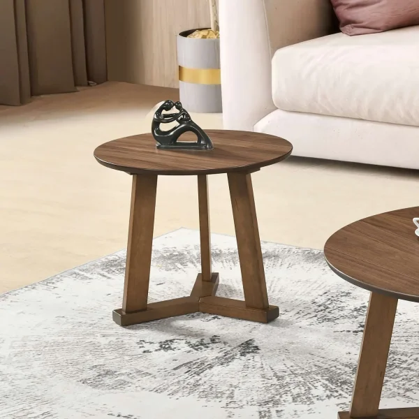 TABLE D’APPOINT DAFNE 60 CM NOYER MDF