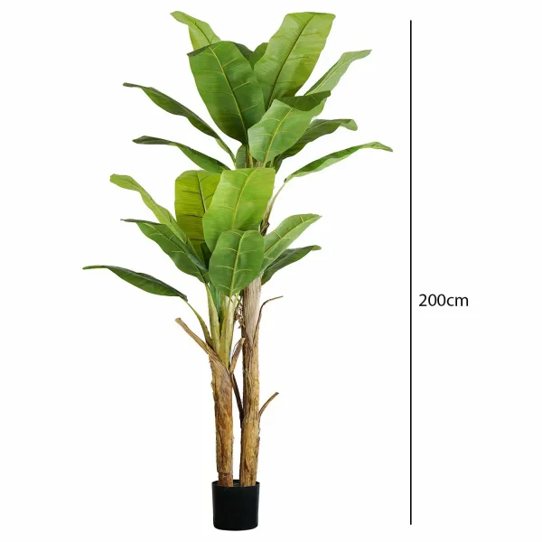 PLANTE BANANIER ARTIFICIELLE 200 CM