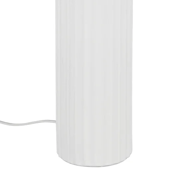 LAMPE DE TABLE EN CÉRAMIQUE BLANCHE E27 51CM THALEN