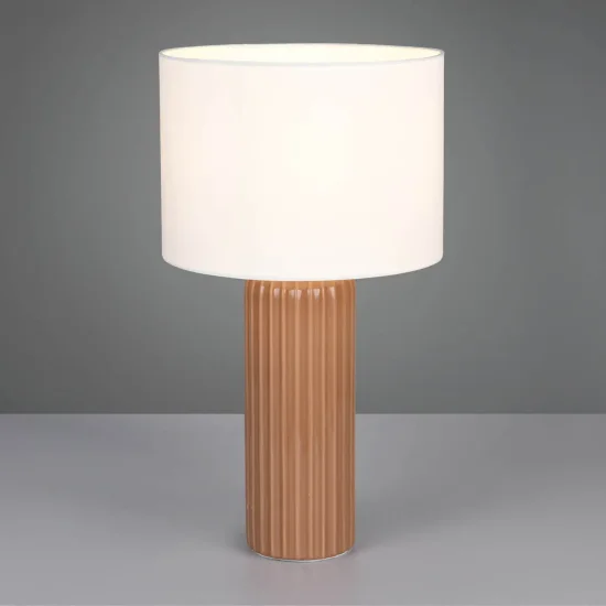 LAMPE DE TABLE EN CÉRAMIQUE MOKKA E27 51CM THALEN