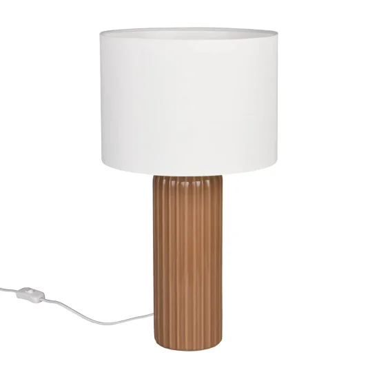 LAMPE DE TABLE EN CÉRAMIQUE MOKKA E27 51CM THALEN 2
