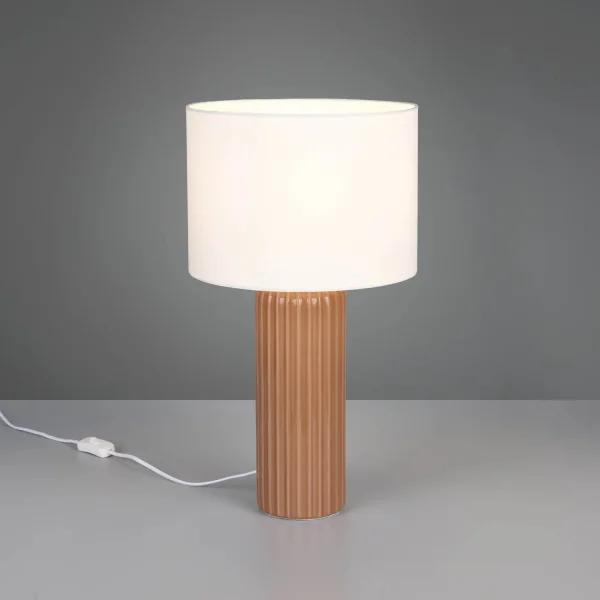 LAMPE DE TABLE EN CÉRAMIQUE MOKKA E27 51CM THALEN