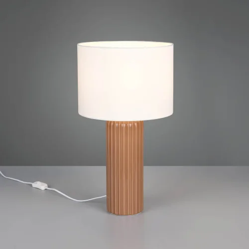 LAMPE DE TABLE EN CÉRAMIQUE MOKKA E27 51CM THALEN