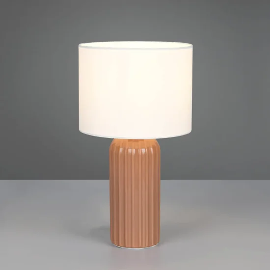 LAMPE DE TABLE EN CÉRAMIQUE MOKKA E27 36CM THALEN