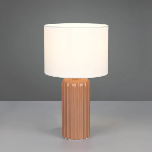 LAMPE DE TABLE EN CÉRAMIQUE MOKKA E27 36CM THALEN