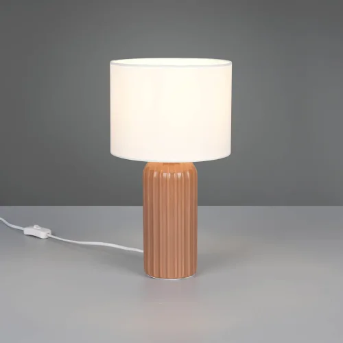 LAMPE DE TABLE EN CÉRAMIQUE MOKKA E27 36CM THALEN