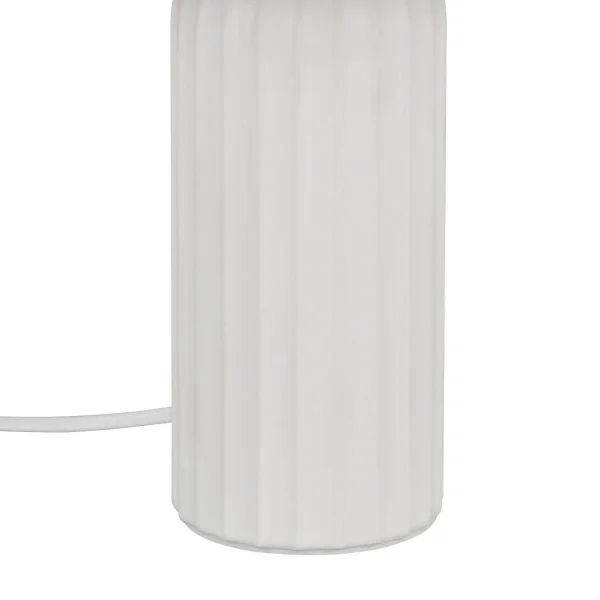 LAMPE DE TABLE EN CÉRAMIQUE BLANCHE E27 36CM THALEN