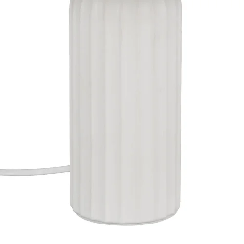 LAMPE DE TABLE EN CÉRAMIQUE BLANCHE E27 36CM THALEN