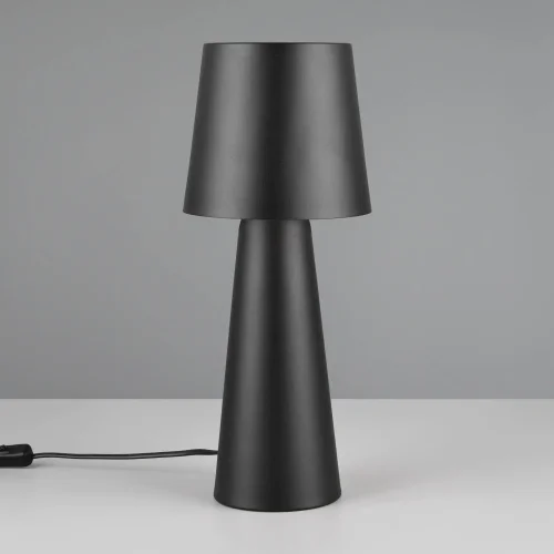 LAMPE DE TABLE MÉTAL NOIR E27 OBELVIA