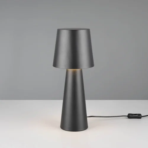 LAMPE DE TABLE MÉTAL NOIR E27 OBELVIA