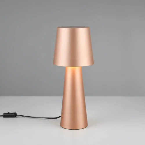 LAMPE DE TABLE EN MÉTAL MARRON E27 OBELVIA