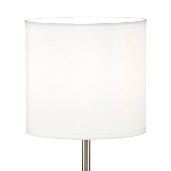 LAMPE DE TABLE MÉTAL NICKEL SATINÉ E14 MIRABELLA