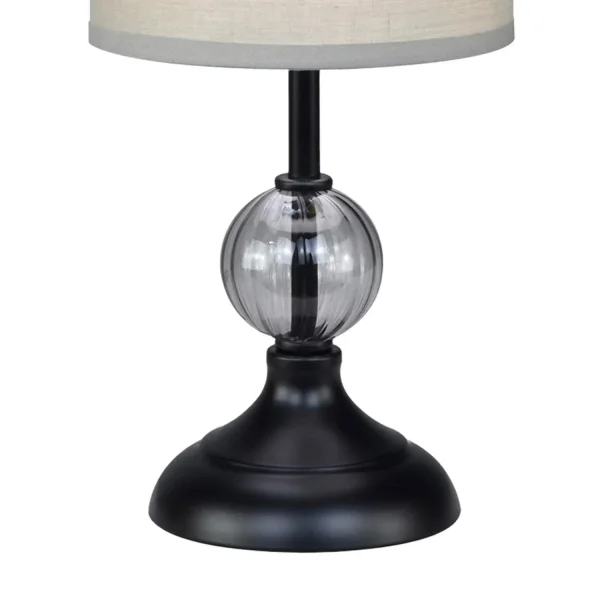 LAMPE DE TABLE MÉTAL NOIR E14 MIRABELLA