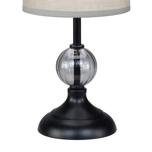 LAMPE DE TABLE MÉTAL NOIR E14 MIRABELLA