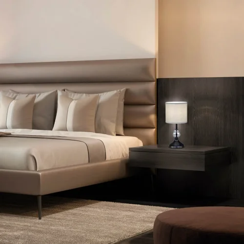 LAMPE DE TABLE MÉTAL NOIR E14 MIRABELLA