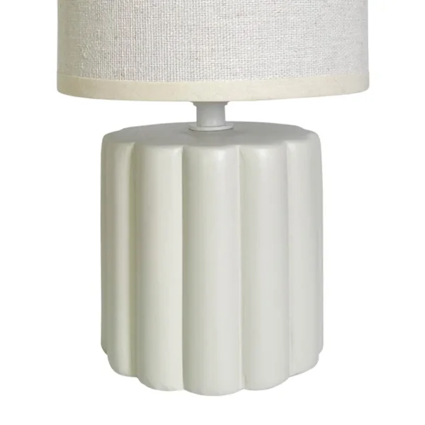 LAMPE DE TABLE CÉRAMIQUE BLANCHE E14 BONNIE