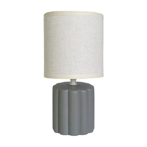 LAMPE DE TABLE CÉRAMIQUE GRIS E14 BONNIE