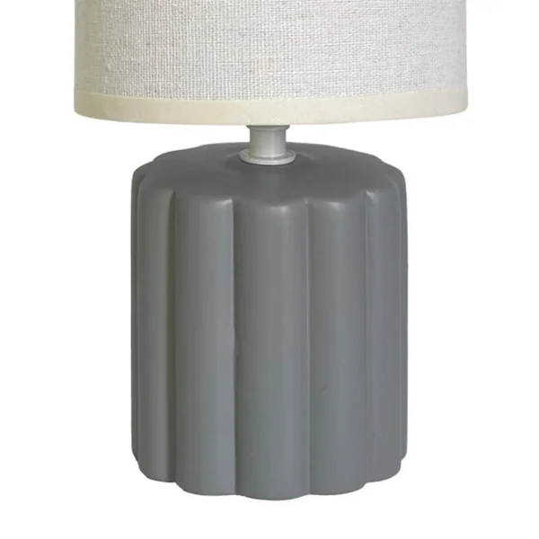 LAMPE DE TABLE CÉRAMIQUE GRIS E14 BONNIE