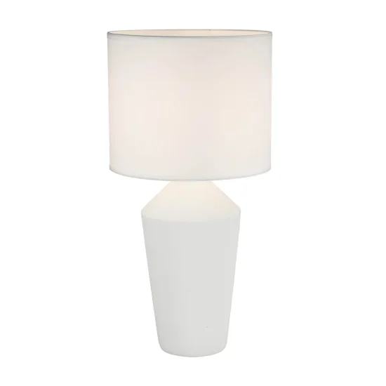 LAMPE DE TABLE EN CÉRAMIQUE BLANCHE 52 CM BASILEA