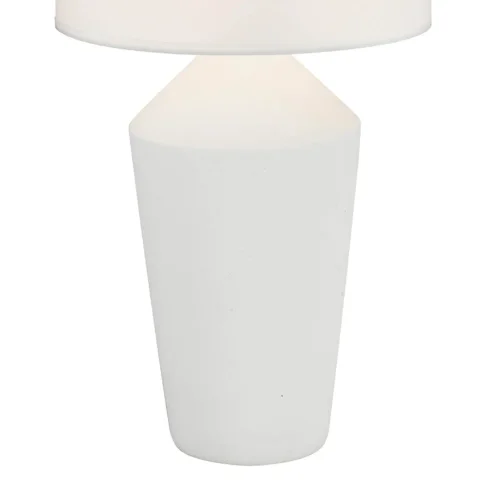 LAMPE DE TABLE EN CÉRAMIQUE BLANCHE 52 CM BASILEA