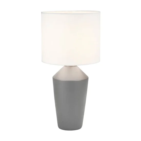 LAMPE DE TABLE EN CÉRAMIQUE GRISE 52 CM BASILEA