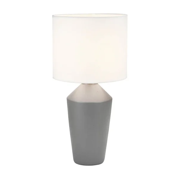 LAMPE DE TABLE EN CÉRAMIQUE GRISE 52 CM BASILEA