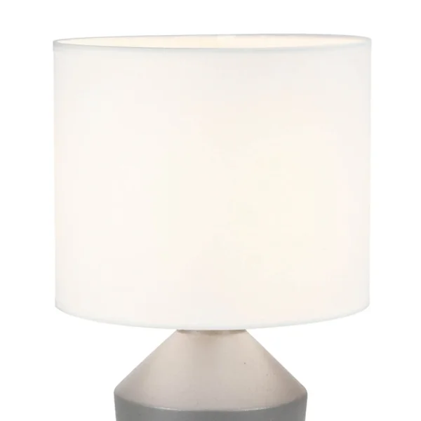 LAMPE DE TABLE EN CÉRAMIQUE GRISE 52 CM BASILEA