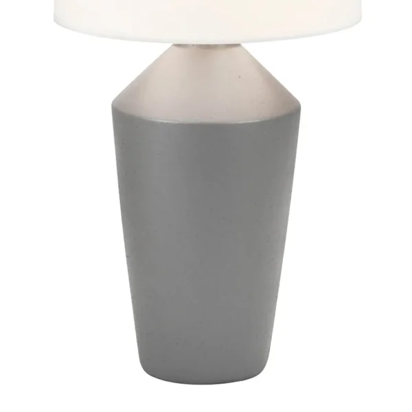 LAMPE DE TABLE EN CÉRAMIQUE GRISE 52 CM BASILEA