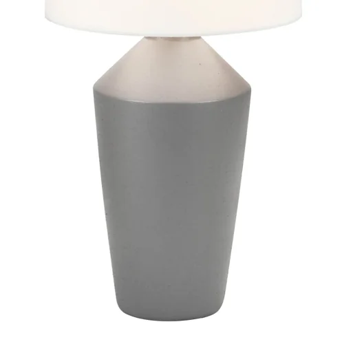 LAMPE DE TABLE EN CÉRAMIQUE GRISE 52 CM BASILEA