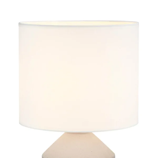LAMPE DE TABLE EN CÉRAMIQUE TAUPE 52 CM BASILEA