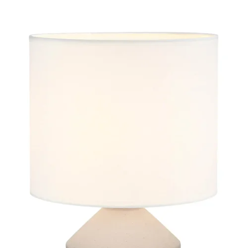 LAMPE DE TABLE EN CÉRAMIQUE TAUPE 52 CM BASILEA