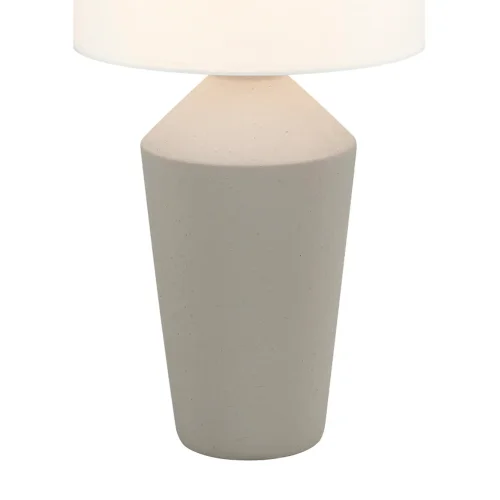 LAMPE DE TABLE EN CÉRAMIQUE TAUPE 52 CM BASILEA