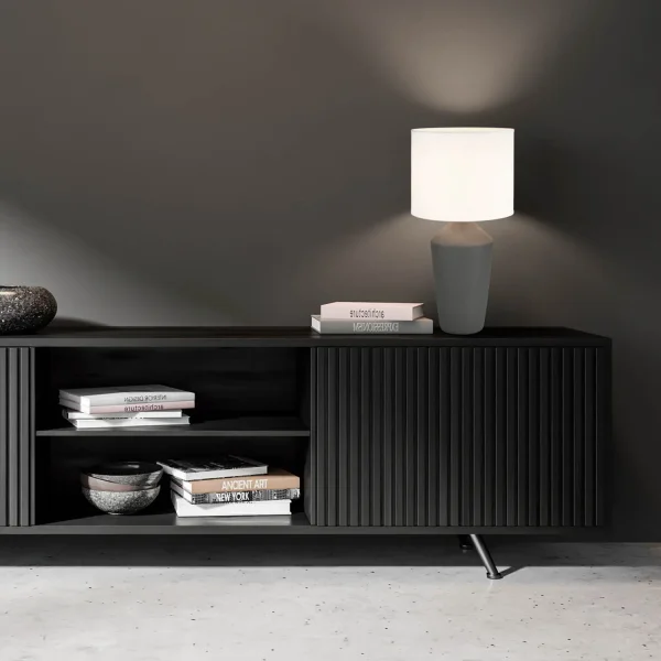 LAMPE DE TABLE EN CÉRAMIQUE MARRON 52 CM BASILEA