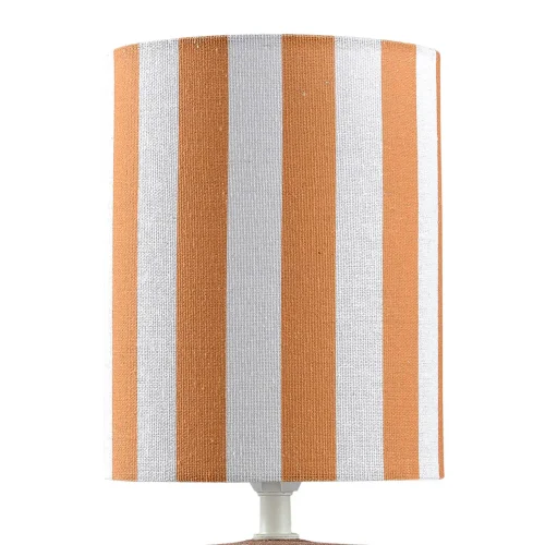 LAMPE DE TABLE EN CÉRAMIQUE MARRON E14 27 CM ZAIRE