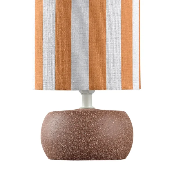 LAMPE DE TABLE EN CÉRAMIQUE MARRON E14 27 CM ZAIRE