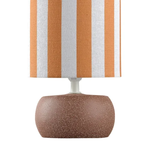 LAMPE DE TABLE EN CÉRAMIQUE MARRON E14 27 CM ZAIRE