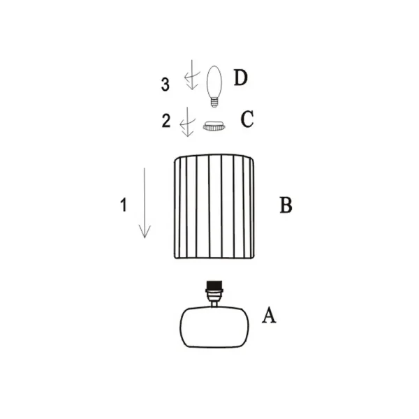 LAMPE DE TABLE EN CÉRAMIQUE MARRON E14 27 CM ZAIRE