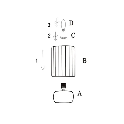 LAMPE DE TABLE EN CÉRAMIQUE MARRON E14 27 CM ZAIRE