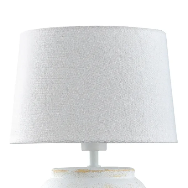 LAMPE DE TABLE EN CÉRAMIQUE BLANCHE E27 AYLA