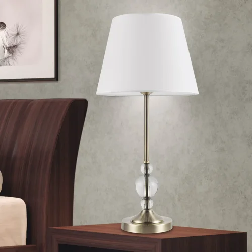 LAMPE DE TABLE EN MÉTAL BRONZE VIEILLI E27 KAELIS