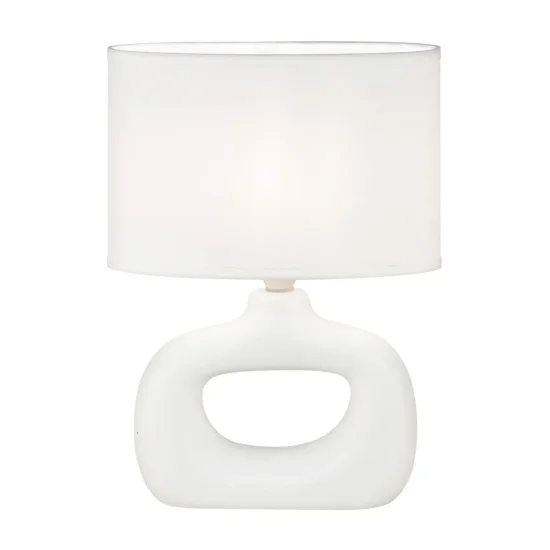 LAMPE DE TABLE CÉRAMIQUE BLANCHE E14 MALDEN