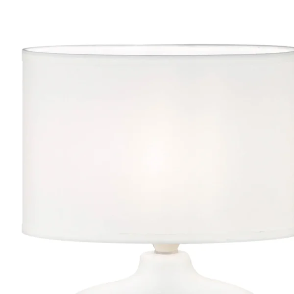 LAMPE DE TABLE CÉRAMIQUE BLANCHE E14 MALDEN