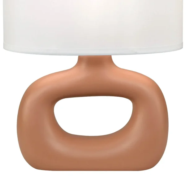 LAMPE DE TABLE CÉRAMIQUE TERRACOTTA E14 MALDEN