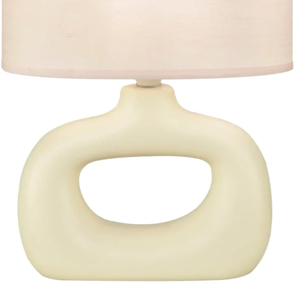 LAMPE DE TABLE CÉRAMIQUE VANILLE E14 MALDEN